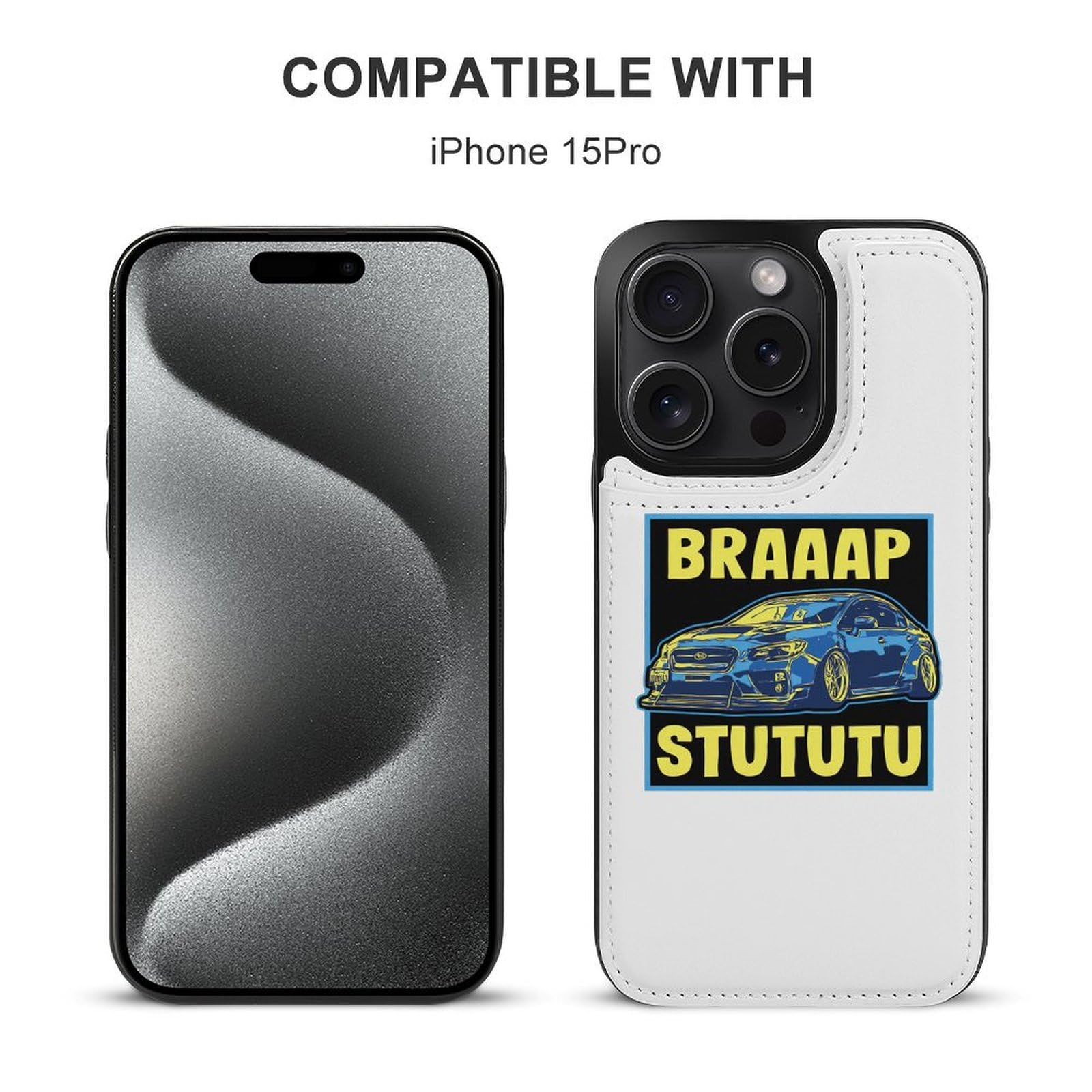 Amazon.co.jp: SUBARU スバル STI iphone 15 ケース 手帳ケース